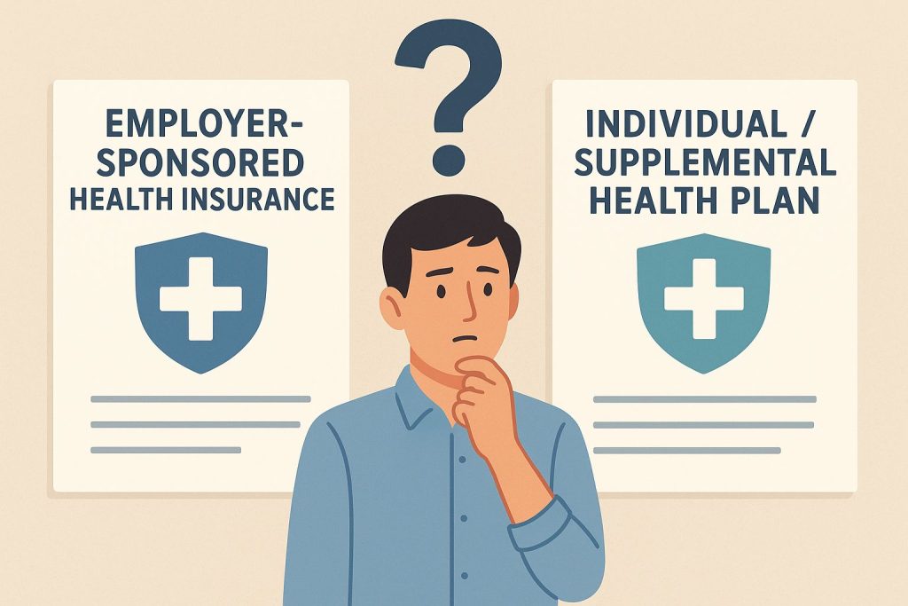 Employer-Sponsored Health Insurance” and “Individual/Supplemental Health Plan